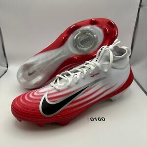NIKE Men's 14.5 Zoom Air Vapor PRO 1 White/Red Football Cleats